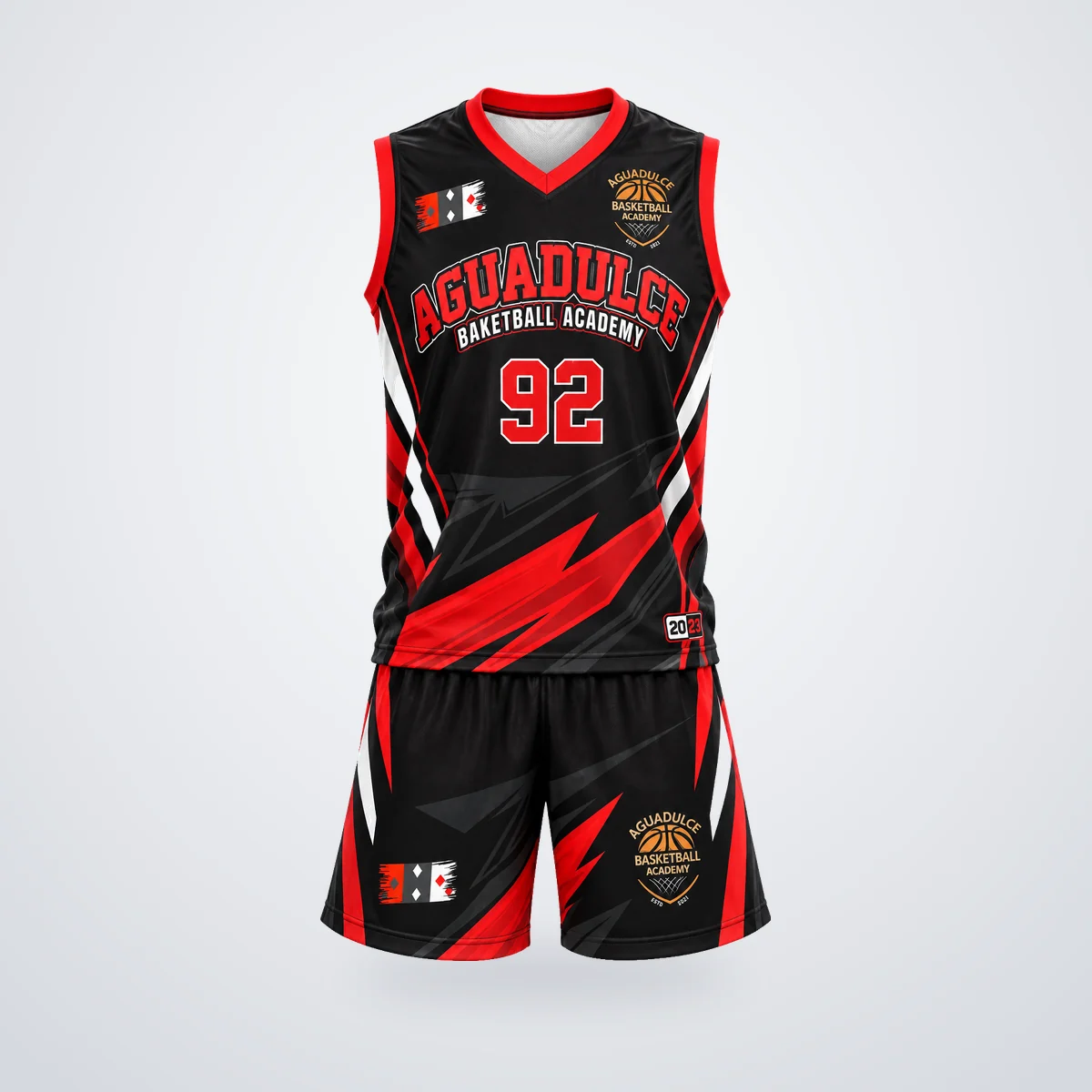 Uniforme de baloncesto sublimado, diseño Victory Sports
