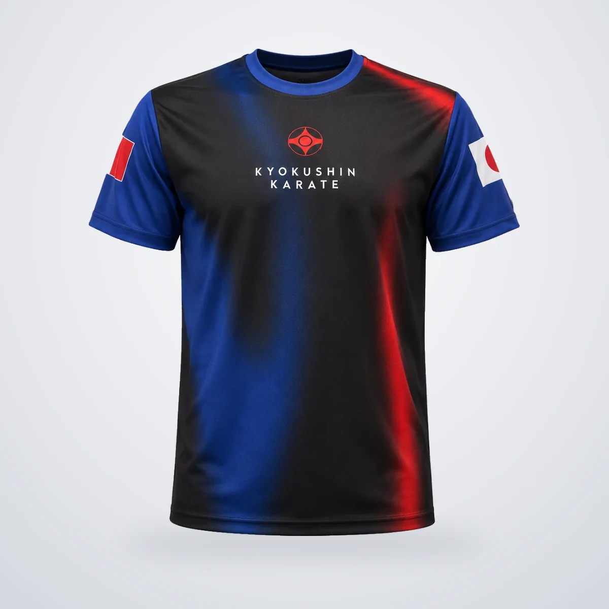 Polo sublimado cuello redondo, diseño Kyokushin Karate