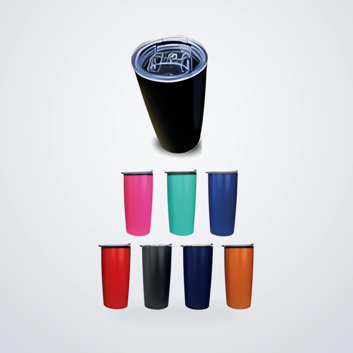 Vasos térmicos de 475 ml con tapa en varios colores